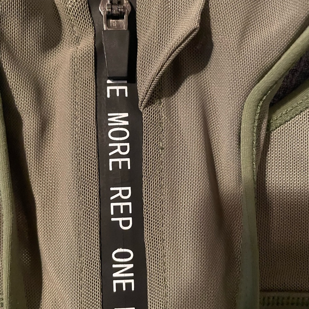 ZYIA Olive Green High Neck Sports Bra with Racerback - Picture 4 of 7